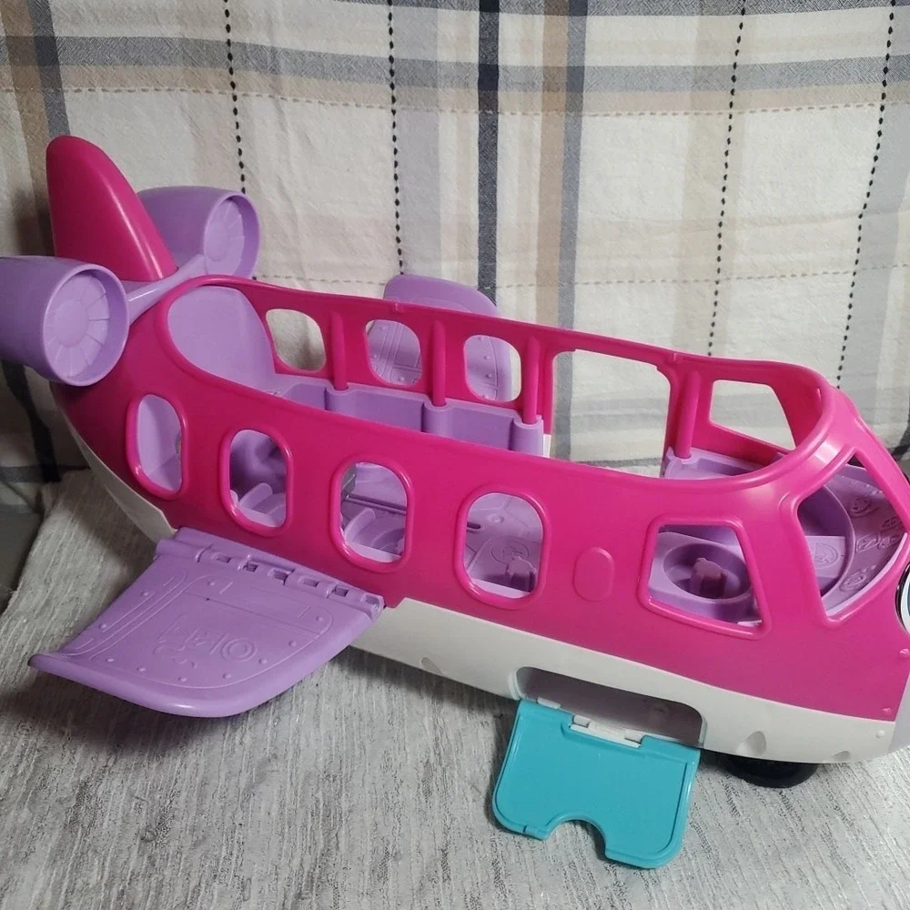 Fisher-Price Little People Barbie Dream Plane Toddler Toy Pink Jet Vehicle HJN53
